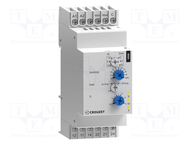 Module: level monitoring relay; conductive fluid level; DIN