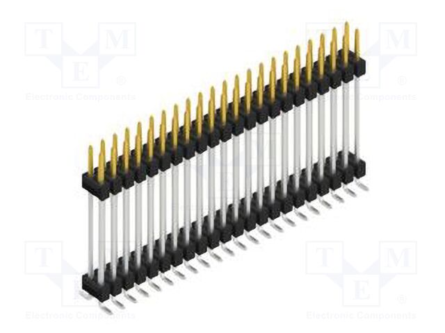 Connector: pin strips; pin header; male; PIN: 44; 2.54mm; SMT; 2x22