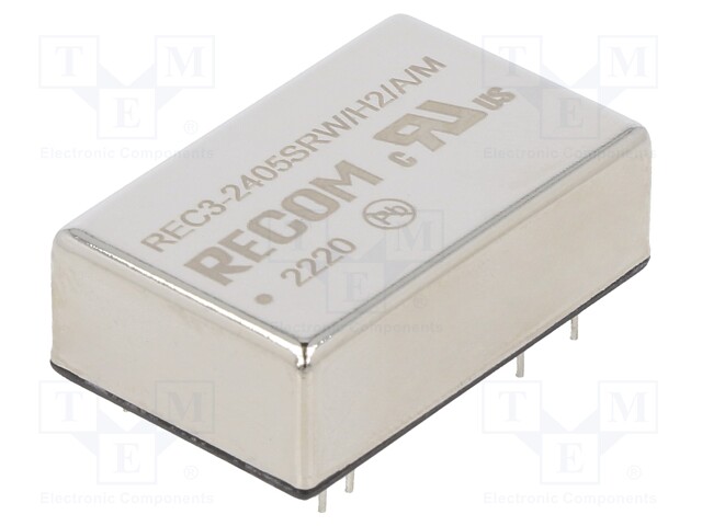 Converter: DC/DC; 3W; Uin: 18÷36V; Uout: 5VDC; Iout: 600mA; DIP24