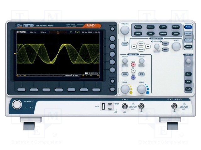 Oscilloscope: digital; Band: ≤70MHz; Channels: 2; 10Mpts; 1Gsps