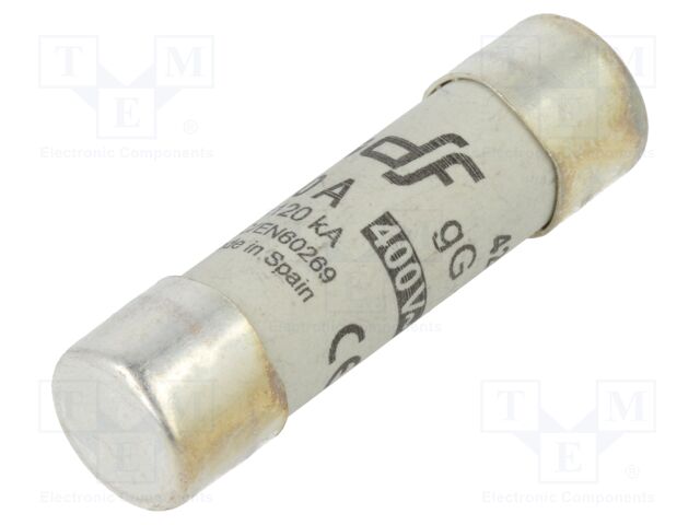 Fuse: fuse; gG; 50A; 400VAC; 48VDC; ceramic,cylindrical,industrial