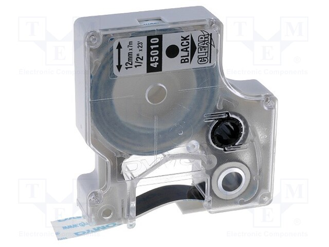 Tape; Width: 12mm; Colour: colourless; Character colour: black