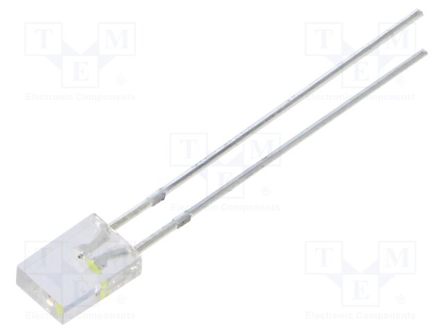 LED; rectangular; 2x5x7mm; bipolar; white warm,red; 500÷750mcd