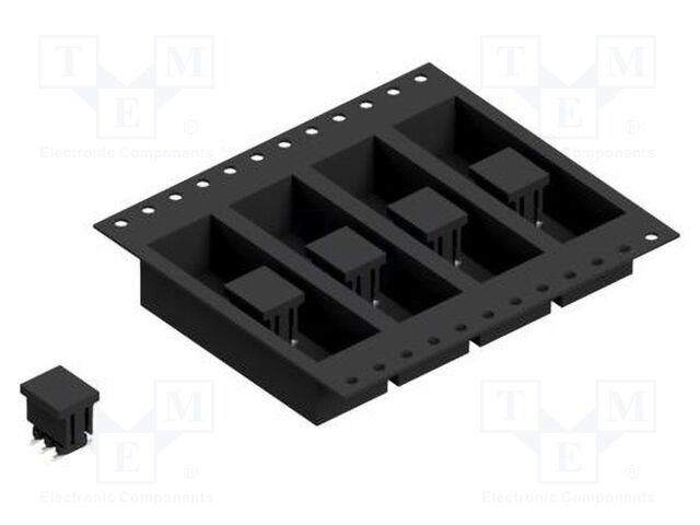 Connector: pin strips; pin header; male; PIN: 6; 2mm; SMT; 2x3; 100V