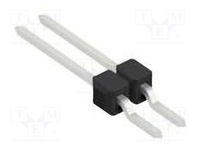 Connector: pin strips; pin header; male; PIN: 2; 2.54mm; SMT; 1x2