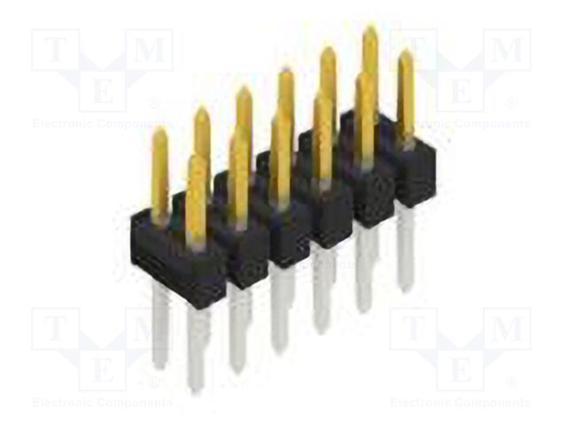 Connector: pin strips; pin header; male; PIN: 12; 2.54mm; THT; 2x6