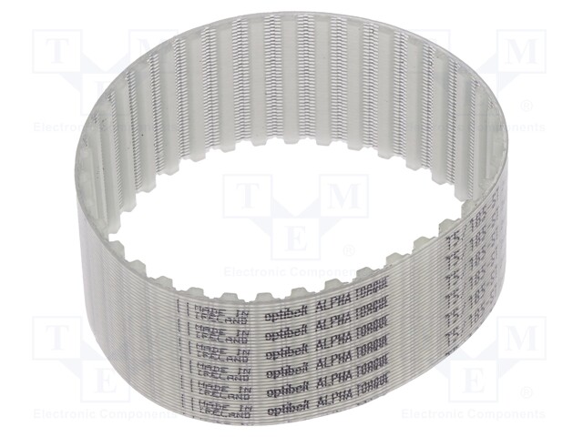 Timing belt; T5; W: 25mm; H: 2.2mm; Lw: 185mm; Tooth height: 1.2mm