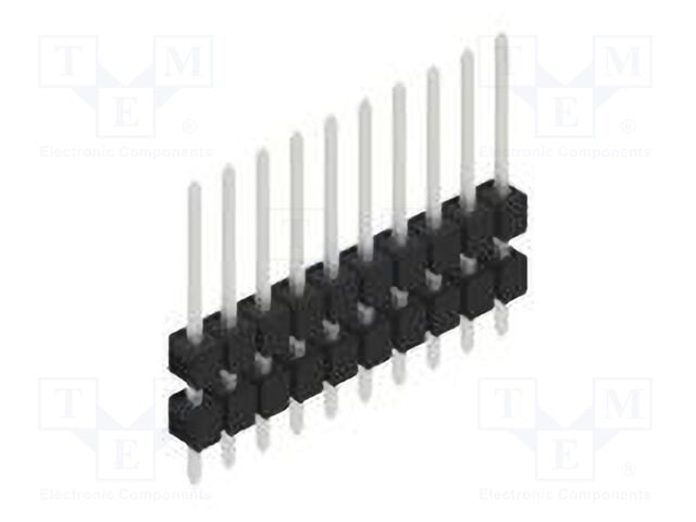 Connector: pin strips; pin header; male; PIN: 10; 2.54mm; THT; 1x10