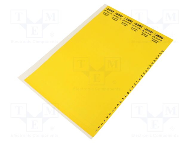 Label; yellow; 29mm