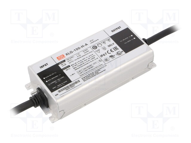 Power supply: switched-mode; LED; 100W; 27÷56VDC; 875÷2780mA; IP67