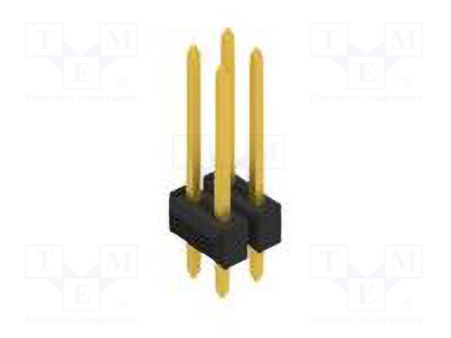 Connector: pin strips; pin header; male; PIN: 4; 2.54mm; THT; 2x2