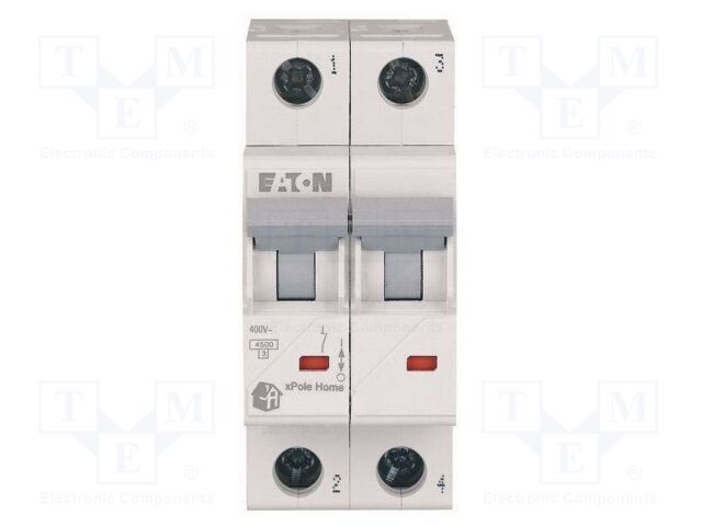 Circuit breaker; 230/400VAC; Inom: 50A; Poles: 2; DIN; Charact: B