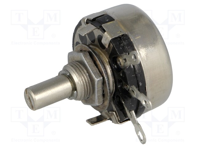Potentiometer: shaft; single turn; 1kΩ; 2W; ±20%; soldered; 6mm