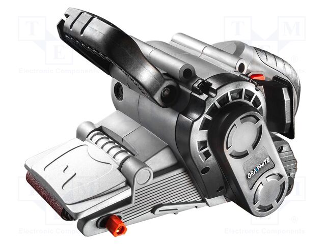 Belt sander; electric; 800W; 230VAC; 75x457mm; 260m/min