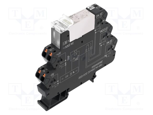 Relay: interface; SPDT; Ucntrl: 48VDC; Ucntrl: 48VAC; 16A; DIN
