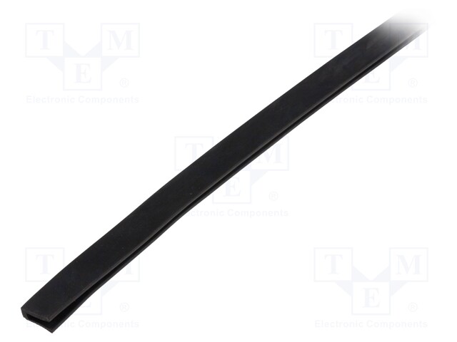 Hole and edge shield; EPDM; L: 10m; black; H: 10mm; W: 6mm