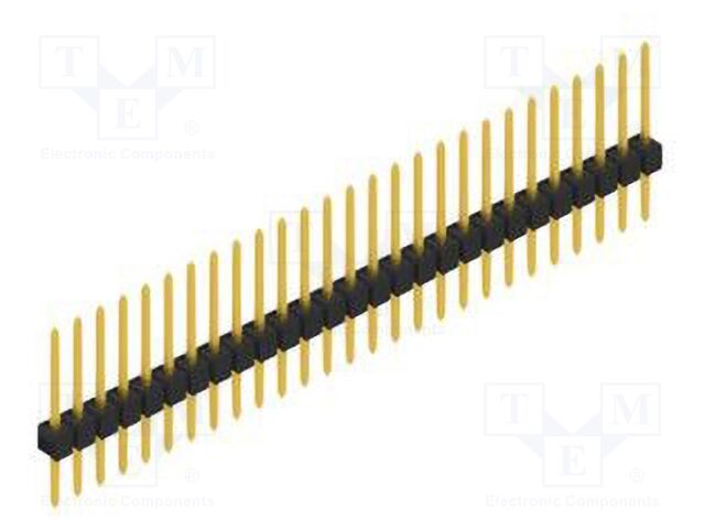 Connector: pin strips; pin header; male; PIN: 27; 2.54mm; THT; 1x27