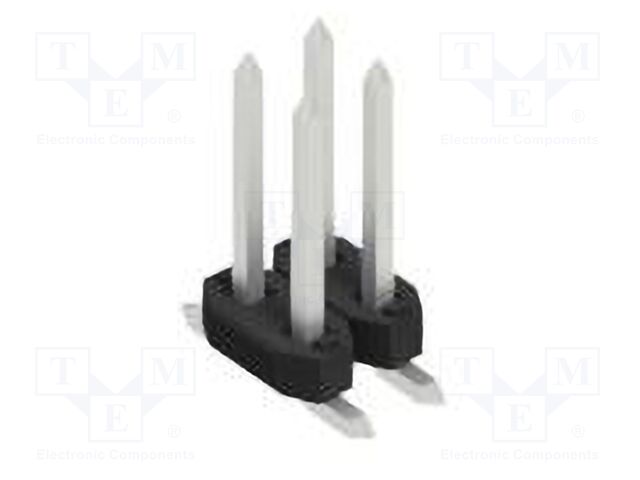 Connector: pin strips; pin header; male; PIN: 4; 2mm; SMT; 2x2; 100V