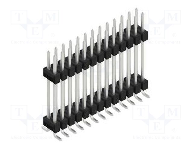 Connector: pin strips; pin header; male; PIN: 26; 2.54mm; SMT; 2x13
