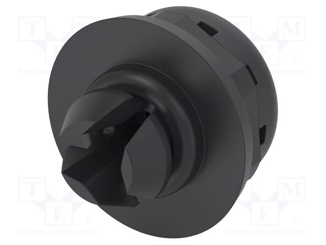 Pressure compensation device; -20÷100°C; Body: black; Entrelec