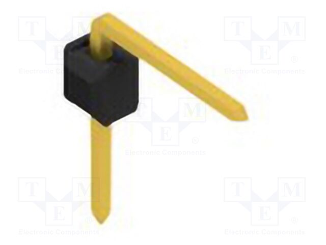 Connector: pin strips; pin header; male; PIN: 1; 2.54mm; THT; 1x1