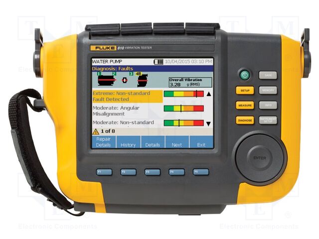 Vibrometer; Display: LCD TFT 5,7"; 185.6x70x267.2mm; 0÷50°C