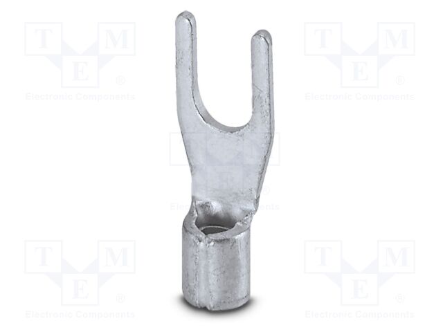 Non-insulated; Body: silver; Tip: fork