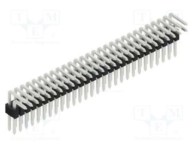 Connector: pin strips; pin header; male; PIN: 56; 1.27mm; THT; 2x28