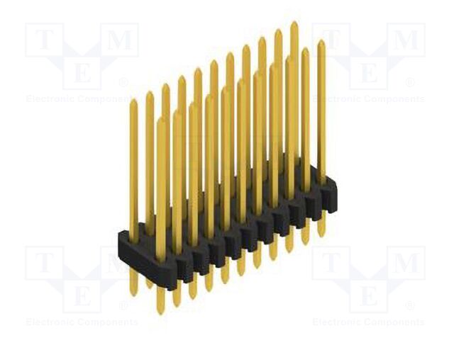 Connector: pin strips; pin header; male; PIN: 22; 1.27mm; THT; 2x11