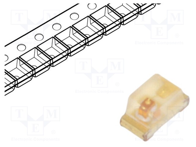 LED; SMD; 0603; green; 3.6÷16mcd; 1.6x0.8x0.8mm; 2.2V; 20mA; 55mW
