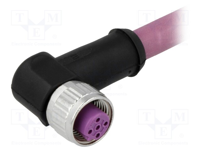 Plug; M12; PIN: 4; female; B code-Profibus; 1.5m; Insulation: TPU