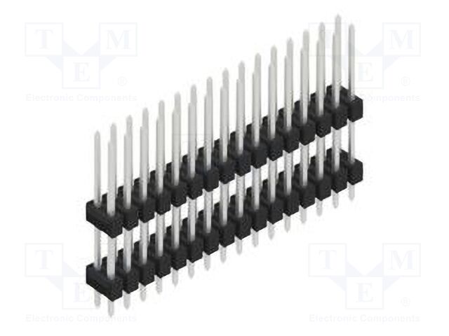 Connector: pin strips; pin header; male; PIN: 32; 2.54mm; THT; 2x16