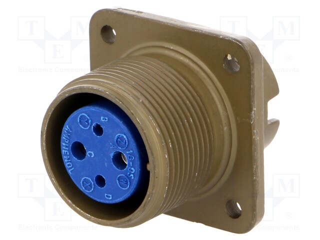 Connector: circular; Series: 97; socket; female; PIN: 4(2+2)