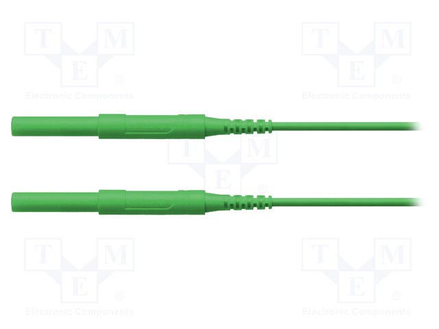 Test lead; 6kVDC; 6kVAC; 16A; 4mm banana plug-4mm banana plug