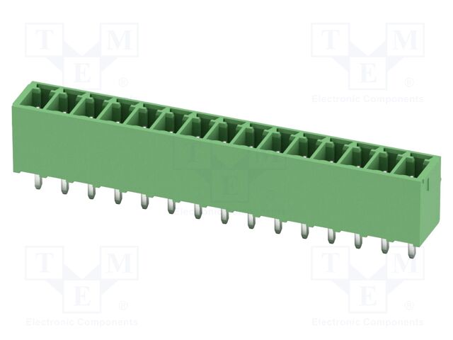 PCB headers, nominal cross section: 1.5 mm?, color: green, n
