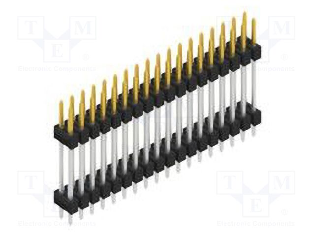 Connector: pin strips; pin header; male; PIN: 36; 2.54mm; THT; 2x18
