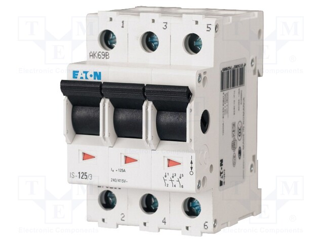 Switch-disconnector; Poles: 3; DIN; 40A; 240VAC; IS; IP40; 2.5÷50mm2