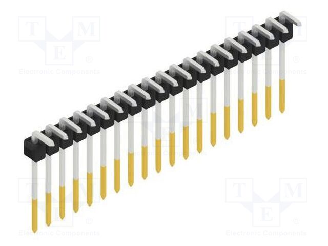 Connector: pin strips; pin header; male; PIN: 19; 2.54mm; THT; 1x19