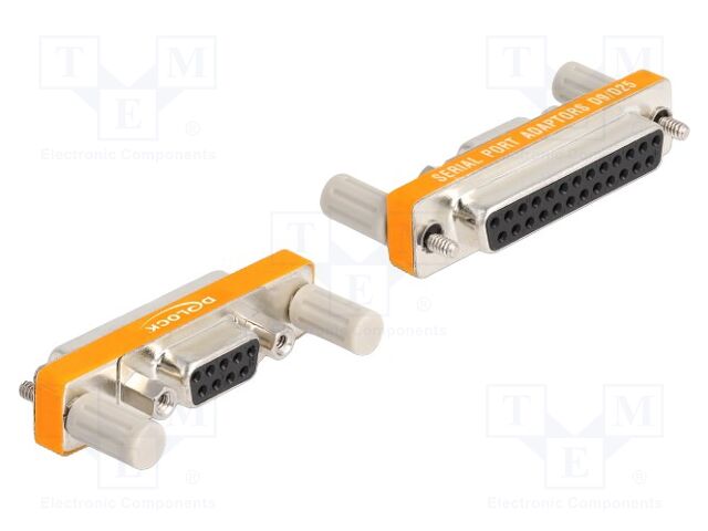 Adapter; D-Sub 25pin socket,D-Sub 9pin socket