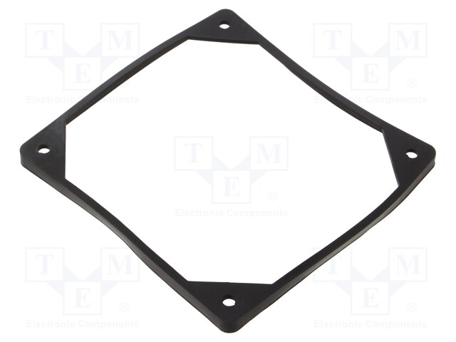 Mounting gasket; Ømount.hole: 5mm; black; Shore hardness: 40