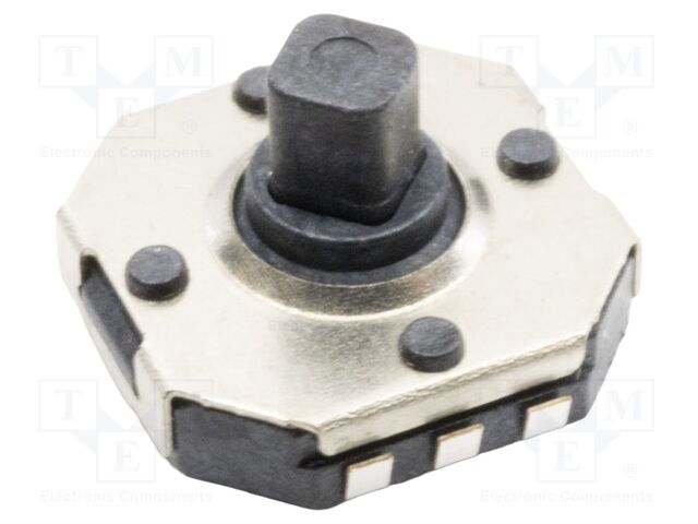 Navigation switch; Pos: 5; 0.05A/12VDC; SMT; 7.7x7.4x2.82mm