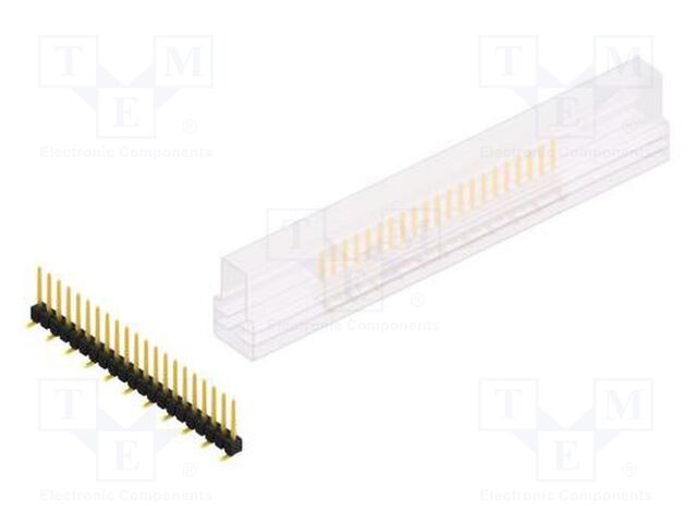 Connector: pin strips; pin header; male; PIN: 21; 2.54mm; SMT; 1x21