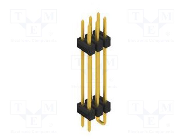Connector: pin strips; pin header; male; PIN: 6; 2.54mm; SMT; 2x3