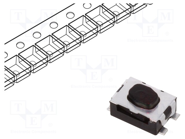 Microswitch TACT; SPST-NO; Pos: 2; 0.05A/32VDC; SMT; none; 2N; 1.9mm