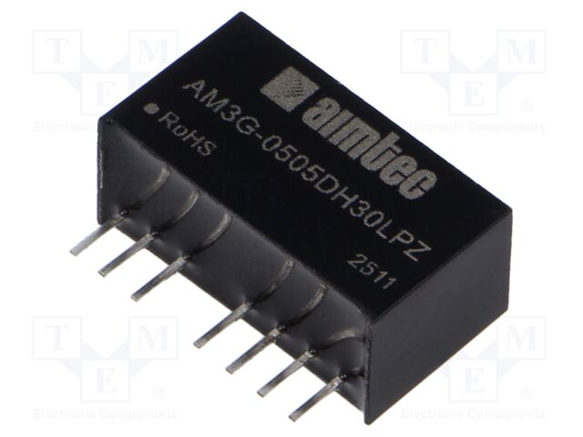 Converter: DC/DC; 3W; Uin: 4.5÷9V; Uout: 5VDC; Uout2: -5VDC; SIP8; THT