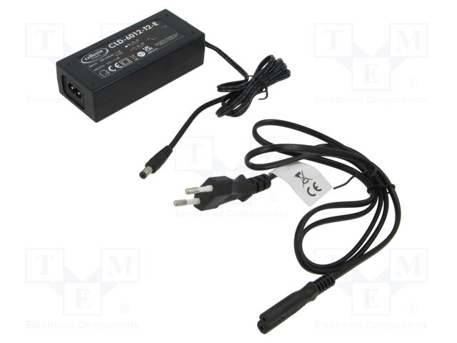 Power supply: switched-mode; 12VDC; 5A; Out: 5,5/2,1; 60W; 0÷40°C