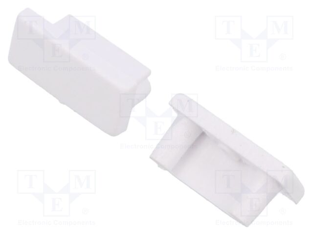 Cap for LED profiles; white; ABS; Pcs: 20; BEGTON12