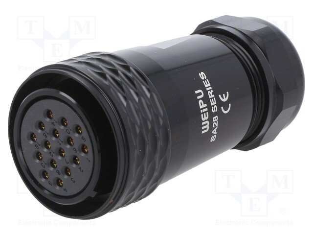 Circular; SA28; IP67; soldering; -40÷85°C