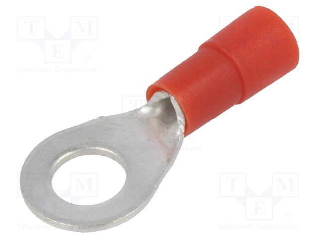 Tip: ring; M5; Ø: 5.3mm; 0.5÷1mm2; crimped; for cable; insulated