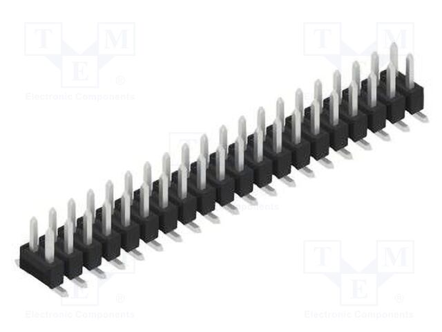 Connector: pin strips; pin header; male; PIN: 40; 2.54mm; SMT; 2x20